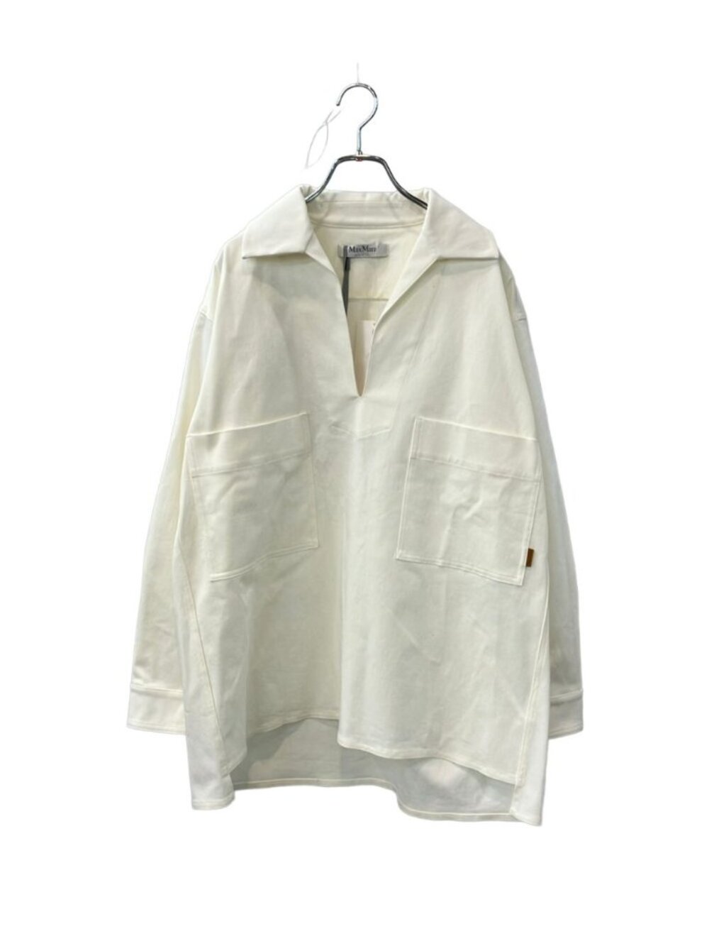 Max Mara Long Sleeve Shirt Cotton Oversize Pullover 42 Sweater